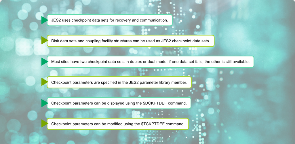 Configuring JES2 JES2 Checkpoint Definition: Configuring JES2 - Summary screenshot