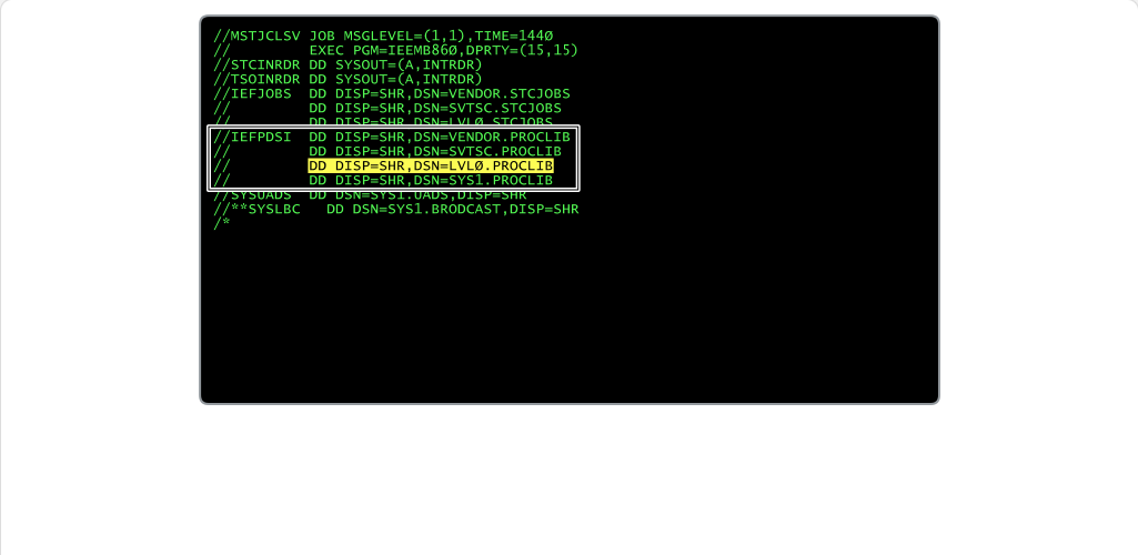Configuring JES2 JES2 Subsystem: Configuring JES2 - Cataloged Procedure screenshot