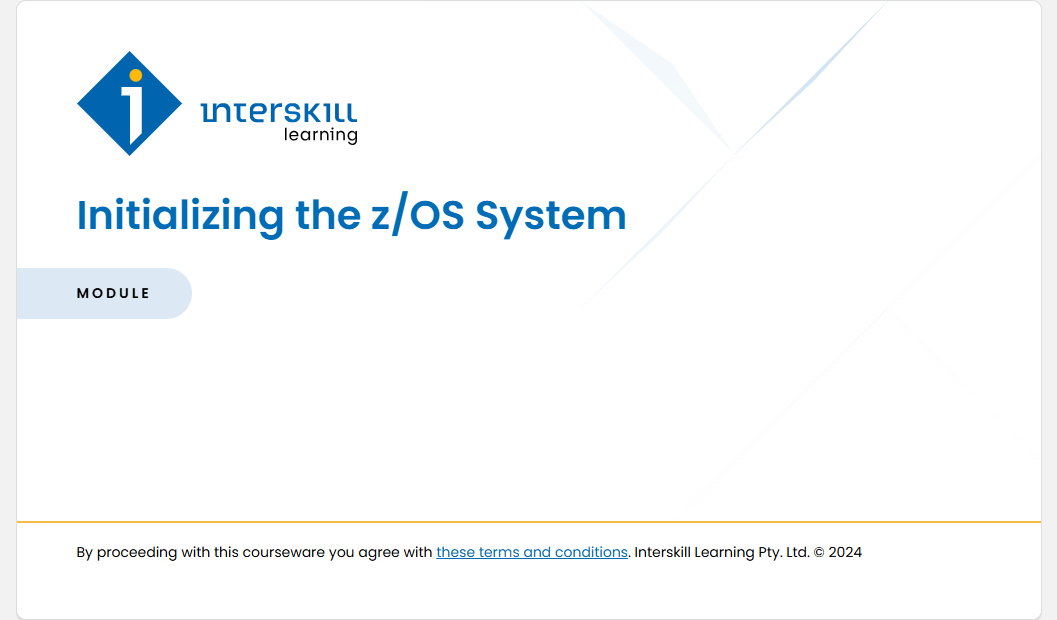 Initializing the z/OS System Initializing the z/OS System - Initializing the z/OS System screenshot